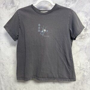 Vintage Y2K Aeropostale Shirt Womens Large Gray Short Sleeve 2000s Retro